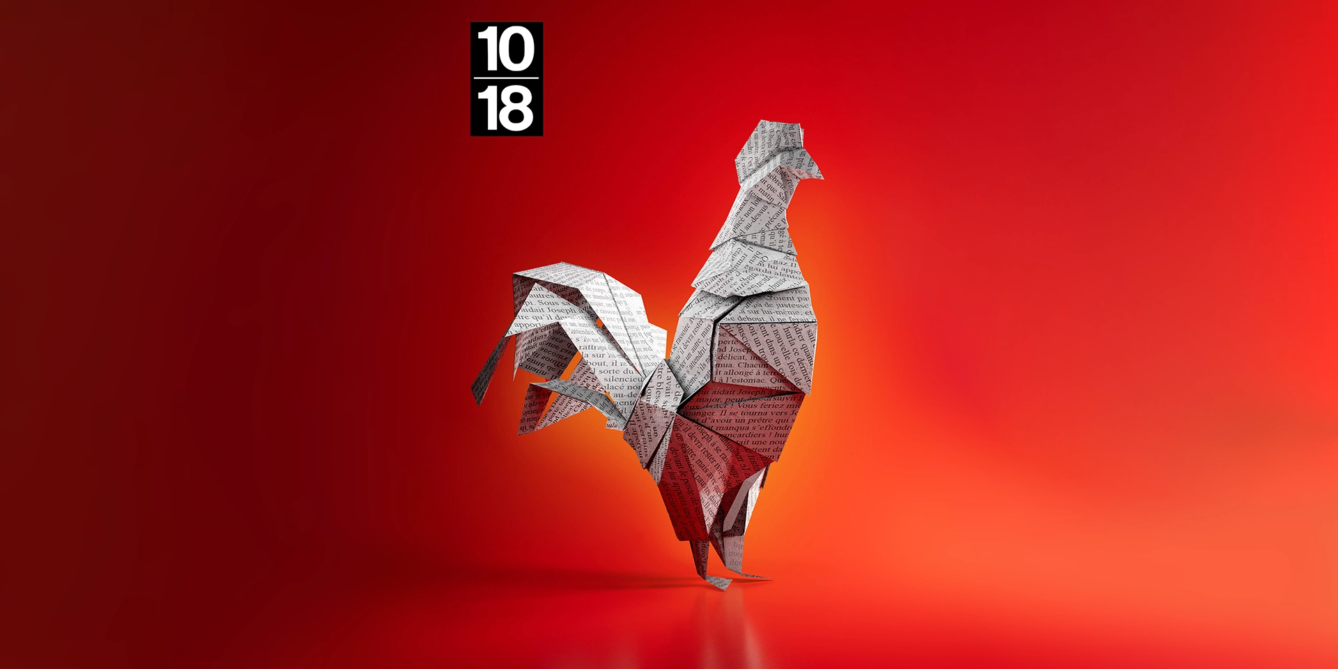 Illustration 3D origami